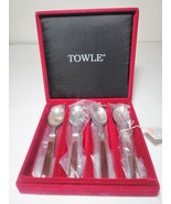 Towle Stainless Steel Enamel Demi Spoon (Set of Four) - £9.84 GBP