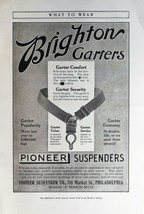 Vintage 1909 Brighton Garters Pioneer Suspenders Full Page Original Ad 721 - £5.22 GBP