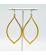 Sterling Silver Brushed Vermeil Dangle Earrings - $53.79 CAD