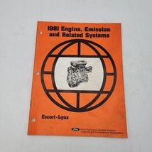 1981 Ford Escort Lynx Engine, Emission and Related Systems Manual - $4.39