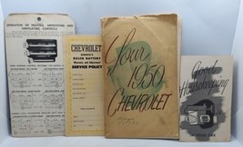 Original 1950 Guide To Your New Chevrolet Plus Extras! Heating Controls,... - $24.74