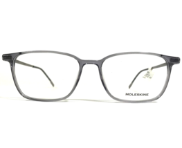 Moleskine Eyeglasses Frames MO1106 80 Clear Gray Silver Full Rim 53-16-148 - £51.34 GBP