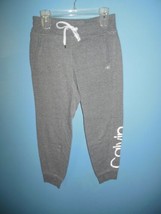 Ladies Calvin Klein Gray Sweat Pants Small - £9.56 GBP