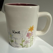 Rae Dunn Bloom Flower Mug Artisan Collection by Magenta Ivory Red Interior New - £15.03 GBP