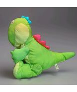 Vintage 1991 Plush Creations 20&quot; Neon Green Nylon Dinosaur Dragon Puffal... - $166.85 CAD