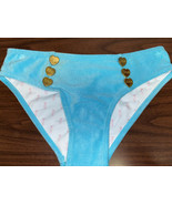 Juicy Couture Girl&#39;s Light Blue Terry Cloth Bikini Bottoms Size 12 NWOT - £6.82 GBP