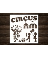 Step Right Up to Creativity with Our Carnival Circus Stencil - 5.5 x 5.5... - €12,76 EUR