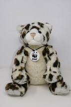 Build A Bear WWF World Wildlife Fund Snow Leopard Plush Stuffed Animal w/Sounds - £12.14 GBP