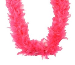 Flamingo Pink 45 gm 72 in 6 Ft  Chandelle Feather Boa - $7.42