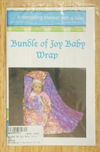 NOS Greenbaum Baby Swaddling Blanket Quilted Sewing Pattern Bundle of Joy Wrap - $9.89