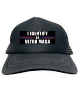 TRUMP IDENTIFY ULTRA MAGA 2024 FUNNY Trucker Hat Cap Foam Mesh Baseball ... - $19.99