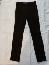 NYDJ  Straight Leg sz 2 Women’s Stretch Pants Black Rayon Blend W28 I 32... - £14.59 GBP