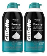 Gillette Foamy Shaving Cream, Sensitive Skin, 11 Ounce (Pack of 2) - £11.06 GBP