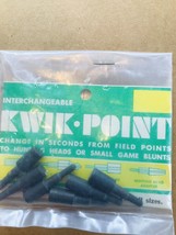 Interchangeable KWIK Point #KB-21 Small Game Blunts Fits all Sizes. 6 Pack. - £47.47 GBP