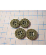 Vintage lot of Sewing Buttons - Levi's Gray Rounds - $10.00