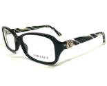 Versace Eyeglasses Frames MOD.3146-B GB1 Black Ivory Horn Crystals 51-16... - £96.63 GBP