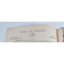 Vintage Sheet Music Roses Of Picardy 1916 Antique Piano Voice Easy Listening - £11.21 GBP