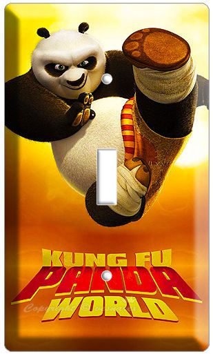 KUNG FU PANDA WORLD 2  BEAR T1 LIGHT SWITCH COVER PLATE