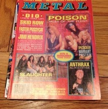 METAL September 1990: Poison, Slaughter, Anthrax, Soundgarden, Jimi Hendrix, Dio - £9.42 GBP