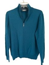 Neiman Marcus 1/4 Zip Wool Blend Sweater Pullover Size Small - $24.74