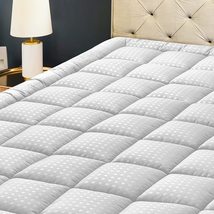 Hyleory Full Mattress Pad Quilted Fitted Mattress Protector, 21&quot; Deep Pocket - £75.31 GBP