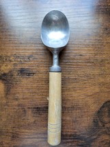 Vintage Aluminum Metal Ice Cream Scoop w/Wood Handle  - $14.84