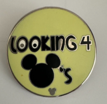 Disney Pin WDW 2010 Hidden Mickey Series Trading Phrases Looking 4 Mickeys - $10.88