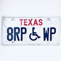  United States Texas Base Disabled License Plate 8RP WP - $11.87