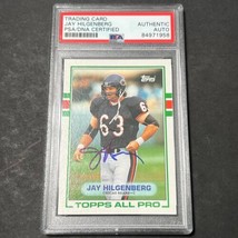 1989 Topps All-Pro #59 Jay Hilgenberg Signed Card PSA Slabbed Auto Chicago Bears - £54.81 GBP