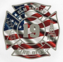 Custom Firefighter Maltese Cross window laptop various sizes Free Tracking - £7.07 GBP+