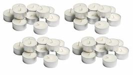 Paraffin Wax White Tea Light Candles Smokeless Scented Floating Tea Cup tealight - £15.89 GBP