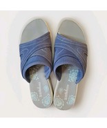 Easy Spirit 8 Blue Slip On Sandals Comfort Arch Support Stretch - $236.44 MXN