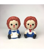 Raggedy Ann and Andy Doll Ceramic Yozie Mold Hand Painted Vintage 1970s ... - £27.81 GBP