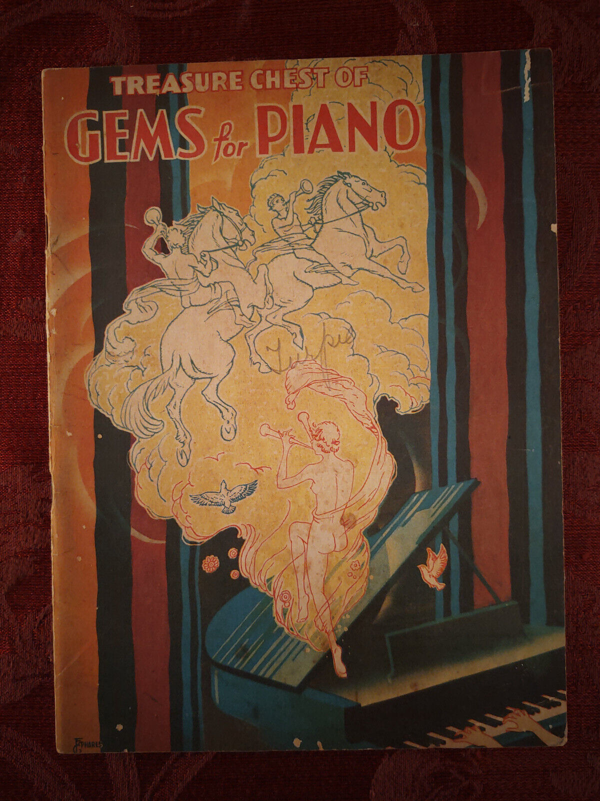 Primary image for Treasure Chest Of Gems For Piano 1936 Rare Songbook!