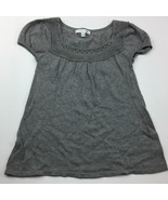 LOT Mossimo Xhilaration Girl&#39;s Shirts Set 3 Gray Purple Plaid Black S 6 ... - £23.69 GBP