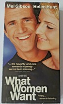 What Women Want, VHS 2000 Mel Gibson  Helen Hunt Used PG13 Slip sleeve - £4.72 GBP