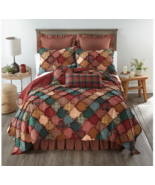 Farmhouse Primitive Rustic Campfire Cotton Rag Quilted Bedding Cottagecore - €45,62 EUR+