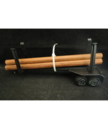 Vintage Tonka Black Plastic Semi Truck Log Logging Trailer With Logs - $25.27