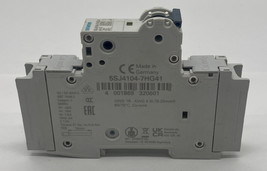Siemens 5SJ4104-7HG41 Miniature Circuit Breaker, 240VAC 4Amp  - $10.25