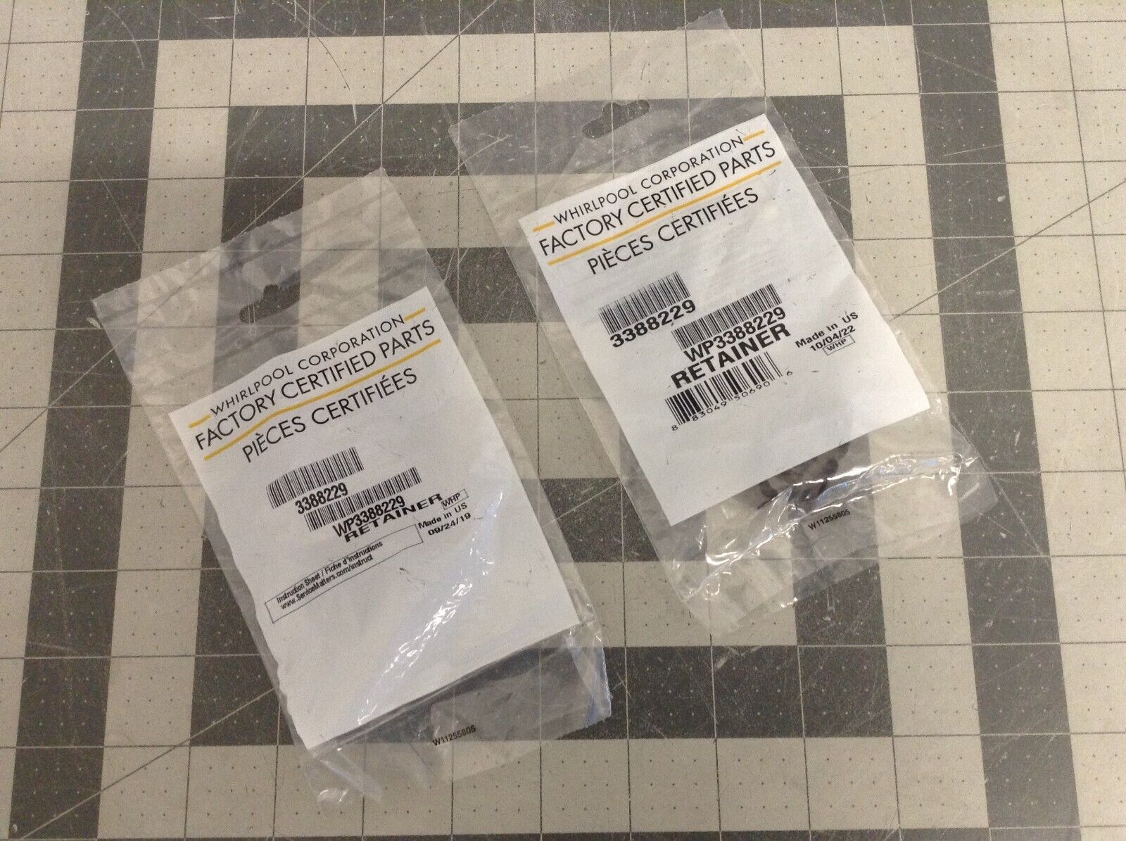 Primary image for NEW OEM Whirlpool Panel Retaining Spring Clip (Set of 2) 3388229 WP3388229