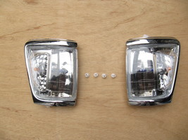 Fit For Toyota Pickup Hilux 4WD Chrome Corner Lamp Indicator 1988-97 CLIPS - £61.39 GBP