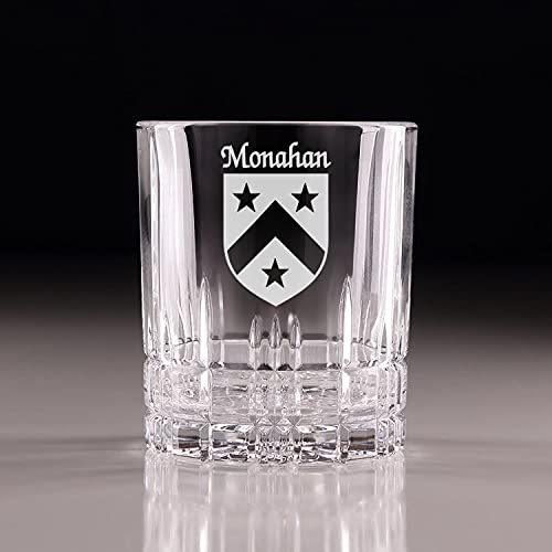 Primary image for Monahan Irish Coat of Arms Perfect Serve Cut Glass Tumbler - Set of 4