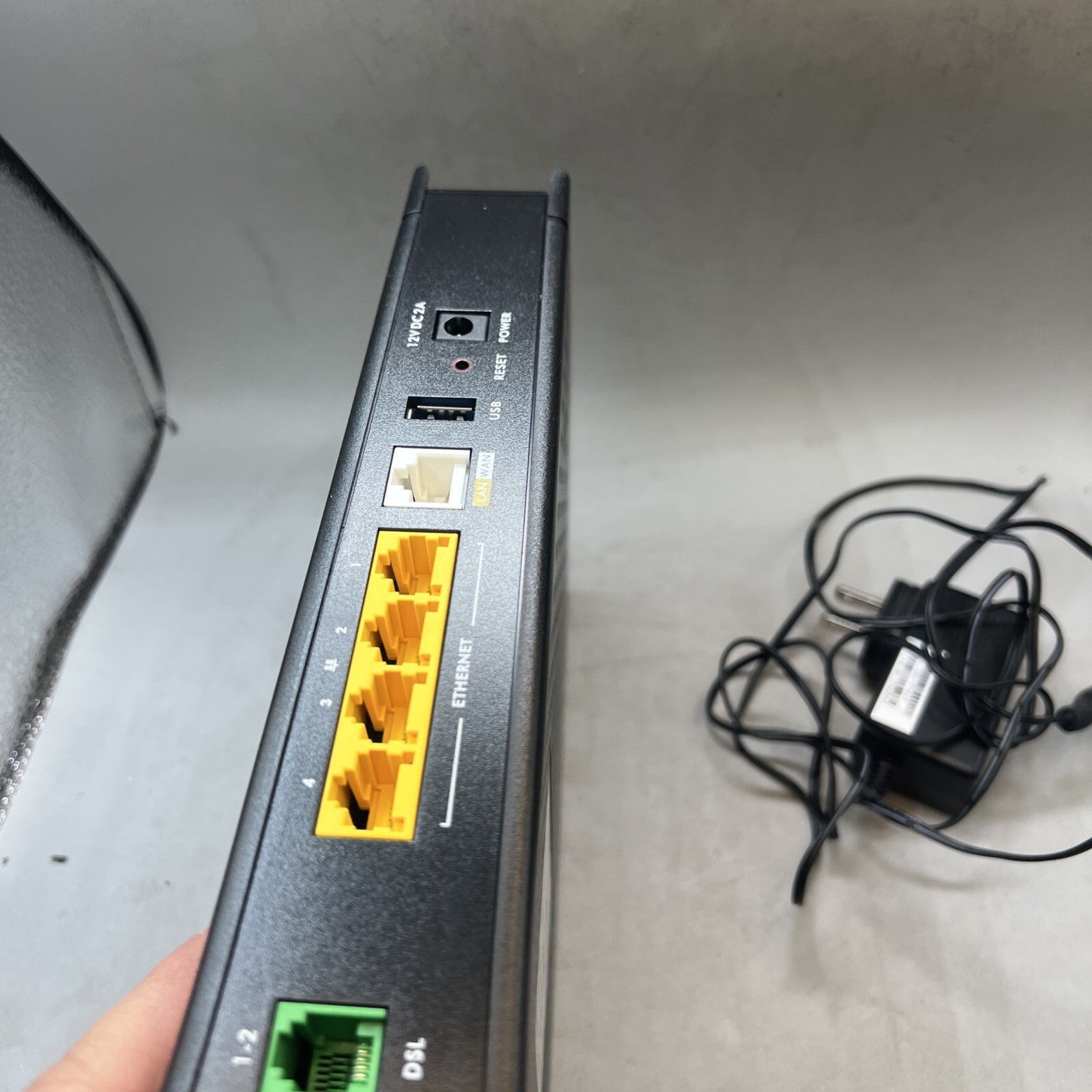 CenturyLink ZyXEL C3000Z DSL Modem Wireless Router w/ AC Adapter *Tested* OEM Item image 10