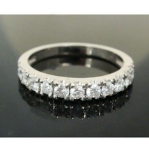 0.65 Karat Künstlicher Diamant Ehering Verlobung Jahrestag Sterlingsilber - £67.49 GBP