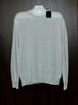 Raffi Royal Gray Italy Design Long Sleeve Cotton Men&#39;s Sweater Size XL NEW - $102.47