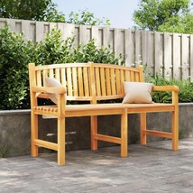 Garden Bench 149.5x60x90 cm Solid Teak Wood - £161.73 GBP
