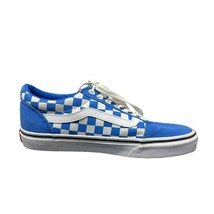 Vans Old Skool Lite Blue White Checkered Ward Skate Low Shoe Checker M8 = W 9.5 - £35.38 GBP