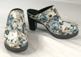 Dr Martens Una Docs Cloud Rose Blue Floral High Heel Clogs Shoes US L 7 ... - £59.80 GBP