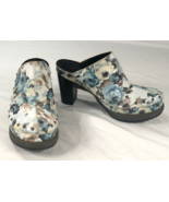 Dr Martens Una Docs Cloud Rose Blue Floral High Heel Clogs Shoes US L 7 ... - £60.80 GBP