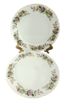 Japan 2345 Regency Rose by Creative Fine China Two Luncheon Plates Pink ... - £17.27 GBP